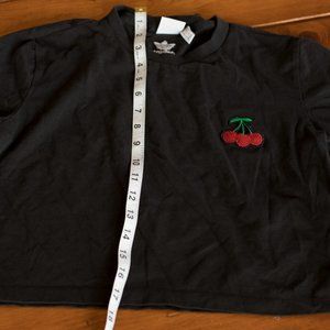 Adidas sequin cherry crop top